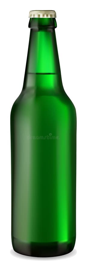 Grüne Flasche Bier lizenzfreie abbildung