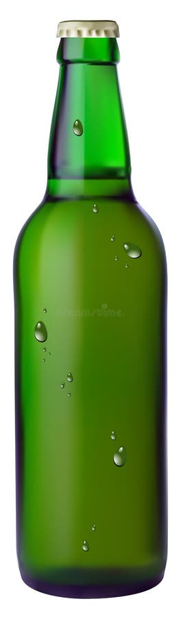 Grüne Flasche Bier lizenzfreie abbildung