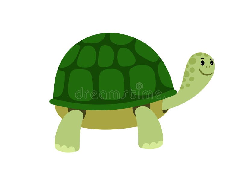 Grüne nette Schildkrötenkarikaturikone vektor abbildung Grüne nette Schildkrötenkarikaturikone vektor abbildung