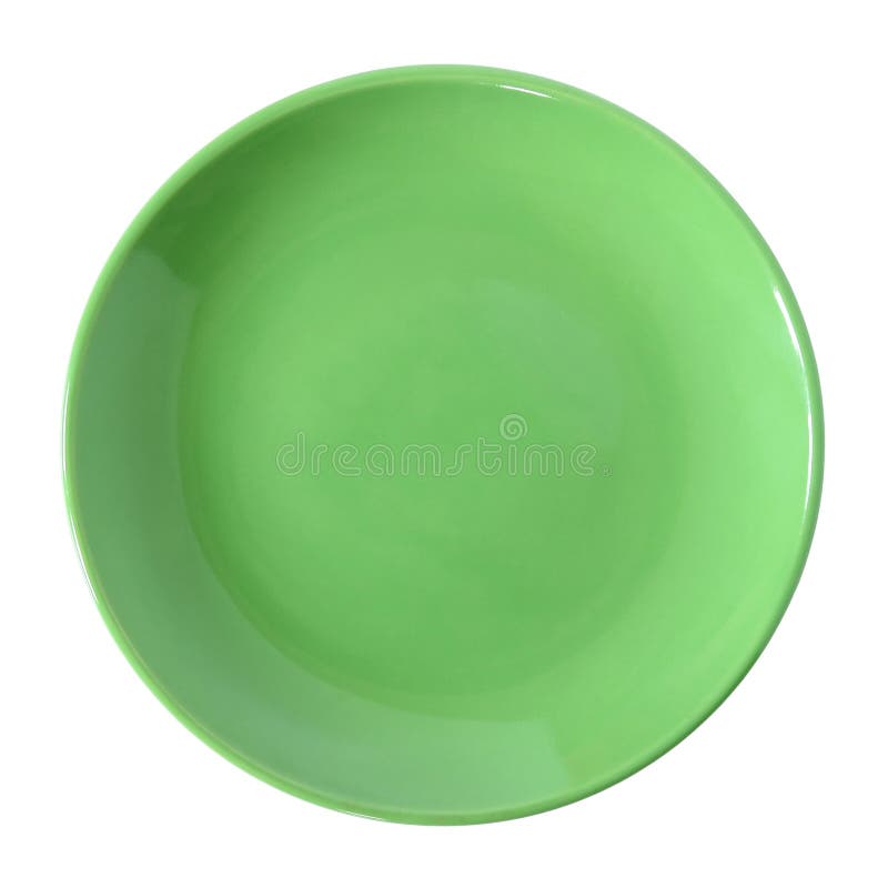 Grüne Platte lokalisiert auf Weiß
