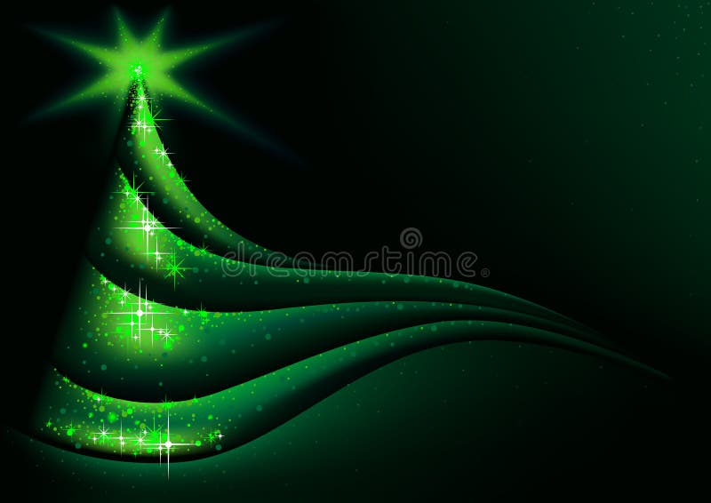 Grüner abstrakter Weihnachtsbaum-Hintergrund stock abbildung Grüner abstrakter Weihnachtsbaum-Hintergrund stock abbildung
