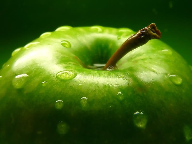 Grüner Apfel lizenzfreie stockbilder