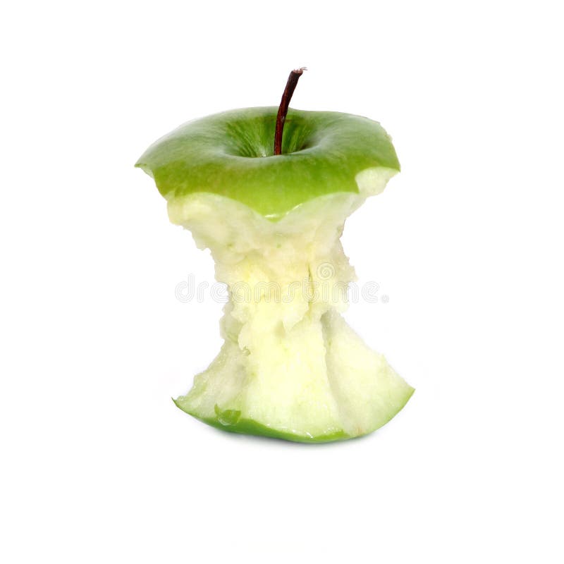 Grüner Apfelkern stockbild
