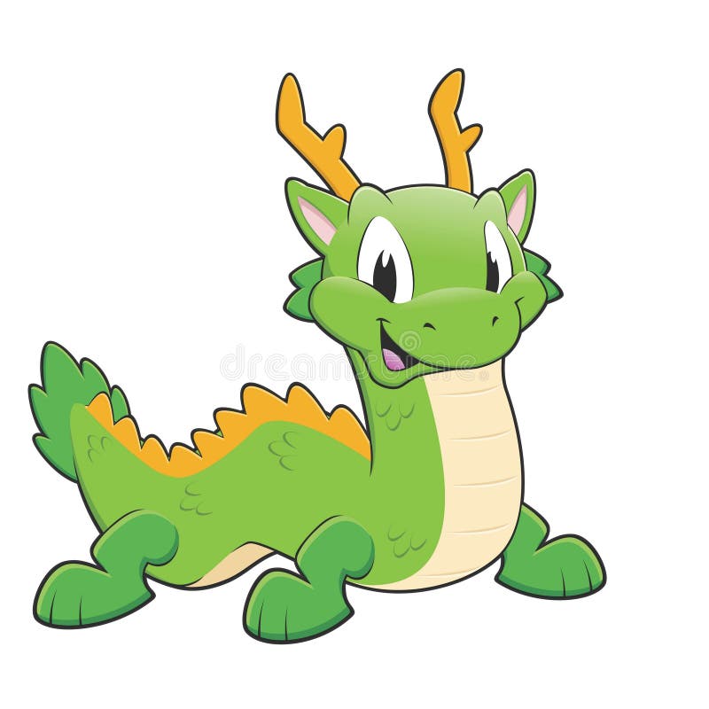 Grüner chinesischer Drache lizenzfreie abbildung Grüner chinesischer Drache lizenzfreie abbildung