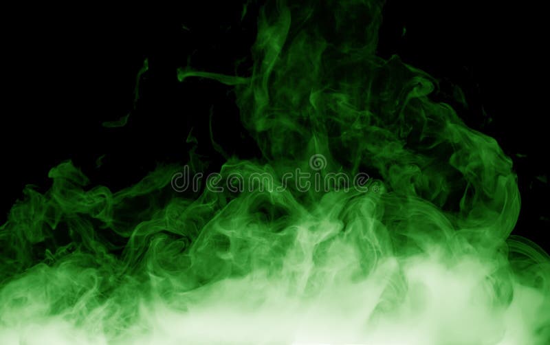 Grüner Rauch auf dem schwarzen Hintergrund stockbilder Grüner Rauch auf dem schwarzen Hintergrund stockbilder