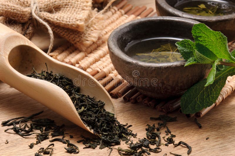 Grüner Tee lizenzfreies stockbild Grüner Tee lizenzfreies stockbild