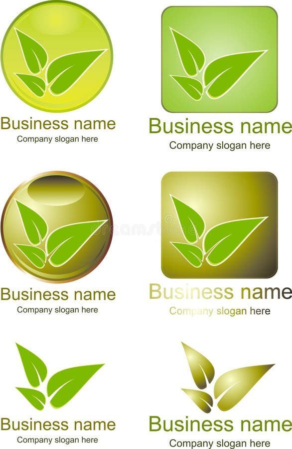 Grünes Logo vektor abbildung Grünes Logo vektor abbildung