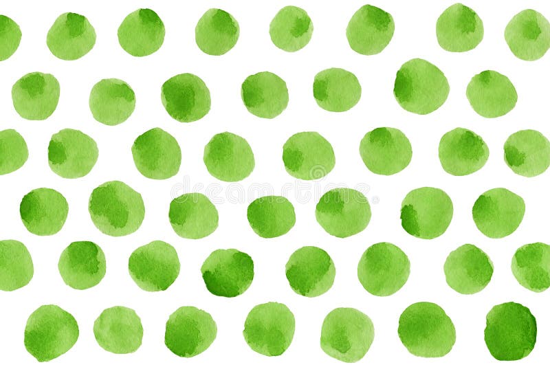 Grünes Tupfenaquarellmuster vektor abbildung