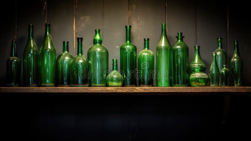 Grünflasche stock abbildung