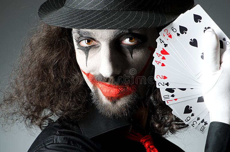 Grępluje jokeru studio obraz royalty free