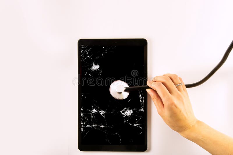 GSM Diagnostics, Faulty Screen, Broken Screen on Tablet, Broken Screen