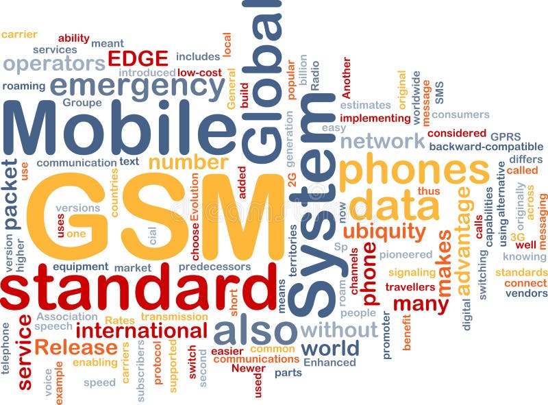 Word cloud concept illustration of phone GSM. Word cloud concept illustration of phone GSM