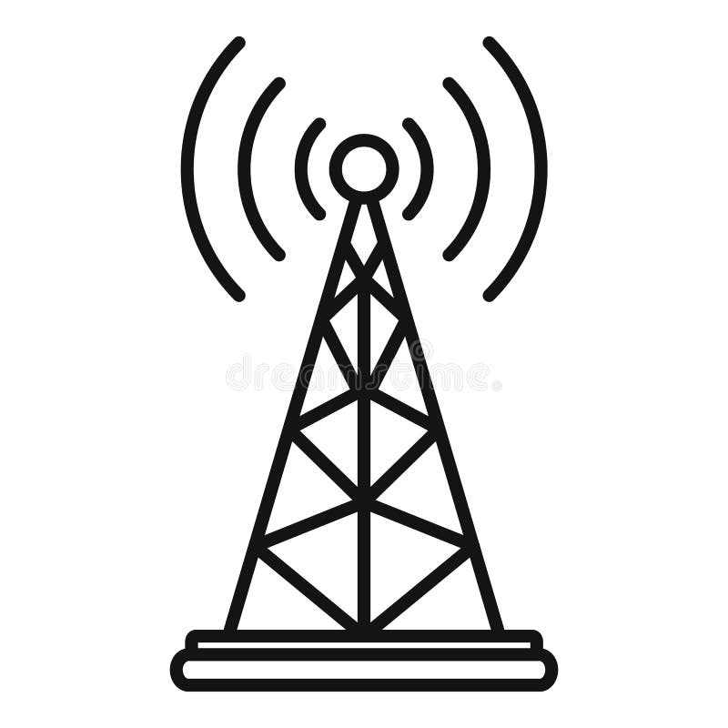 autobiografie Voldoen slogan Gsm Tower Icon, Outline Style Stock Vector - Illustration of broadcasting,  equipment: 156891800