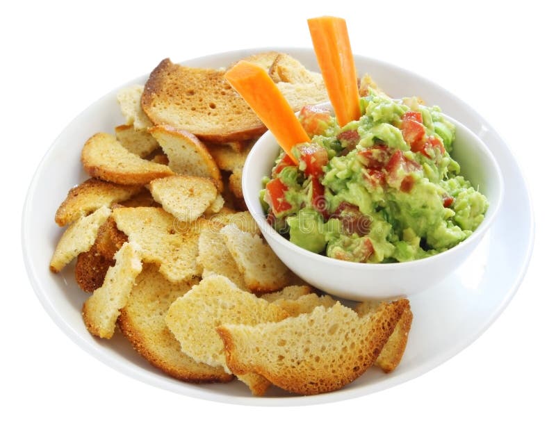 Guacamole with Bagel Crisps