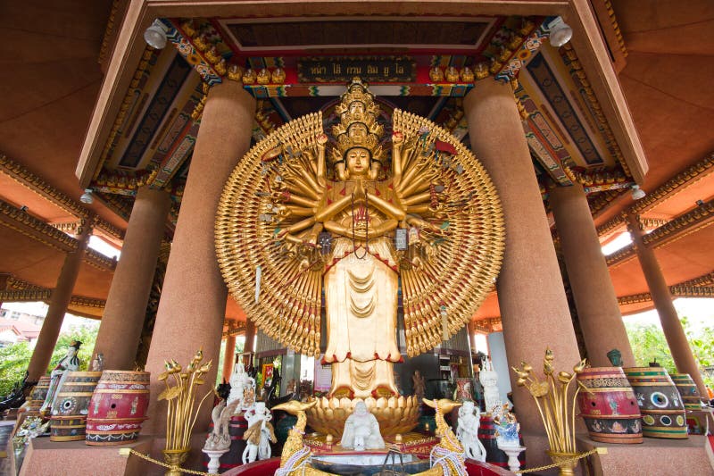 Guan Yin with Ten Thousand Hands Stock Photo Image of kuan, culture 19735072