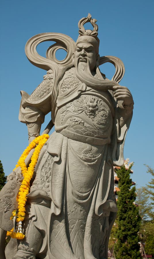 Guan Yu (Famous Chinese Warrior) Stock Photo Image of hero, statue