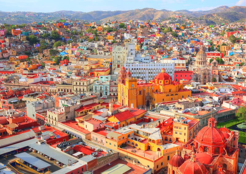 Guanajuato, szenischer Stadtausblick lizenzfreie stockfotos Guanajuato, szenischer Stadtausblick lizenzfreie stockfotos