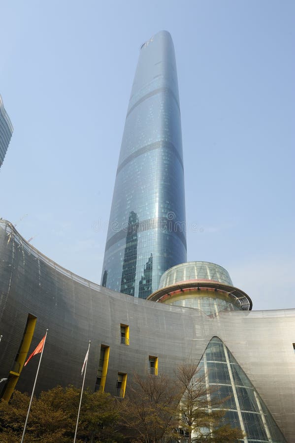 The Guangzhou International Finance Center (GZIFC) is built along the central axis of the Pearl River New City CBD. located on the Huacheng Square,Zhujiang New Town .With a height of 432m, GZIFC is among the ten tallest skyscrapers in the worldï¼Œwhich has become the new business landmark of Guangzhou.