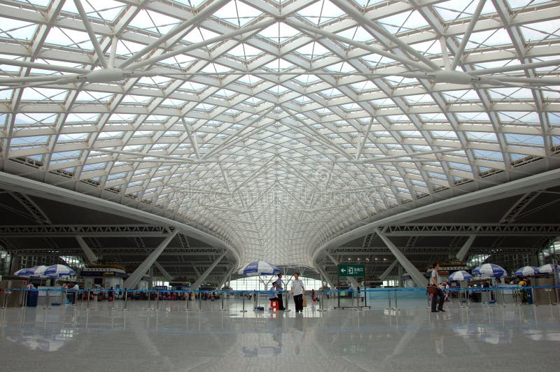 Guangzhou - nieuw station stock foto Guangzhou - nieuw station stock foto