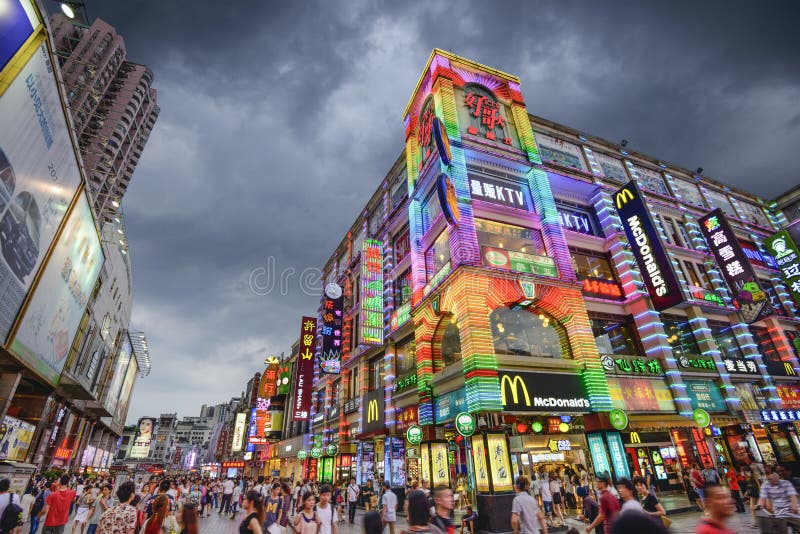 Guangzhou, οδός αγορών της Κίνας