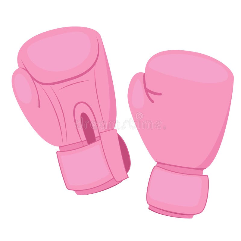 Barbero aluminio Tranquilidad de espíritu Guantes de boxeo rosados ilustración del vector. Ilustración de aptitud -  100841477