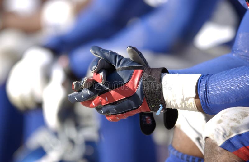 Guanti da ricevitore largo fotografia stock