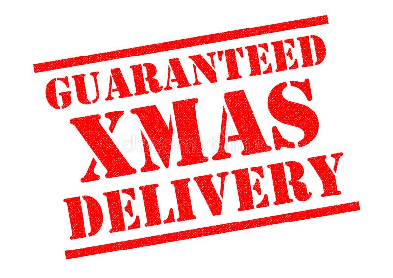 Guaranteed Christmas Delivery Stock Illustration Illustration of