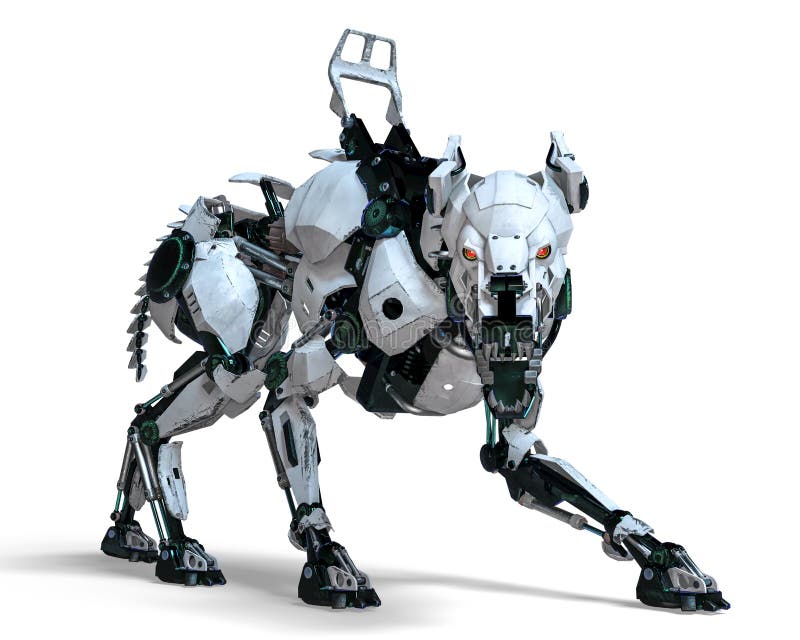 Guard Dog Robot Security System Stock Illustration - Illustration of ...