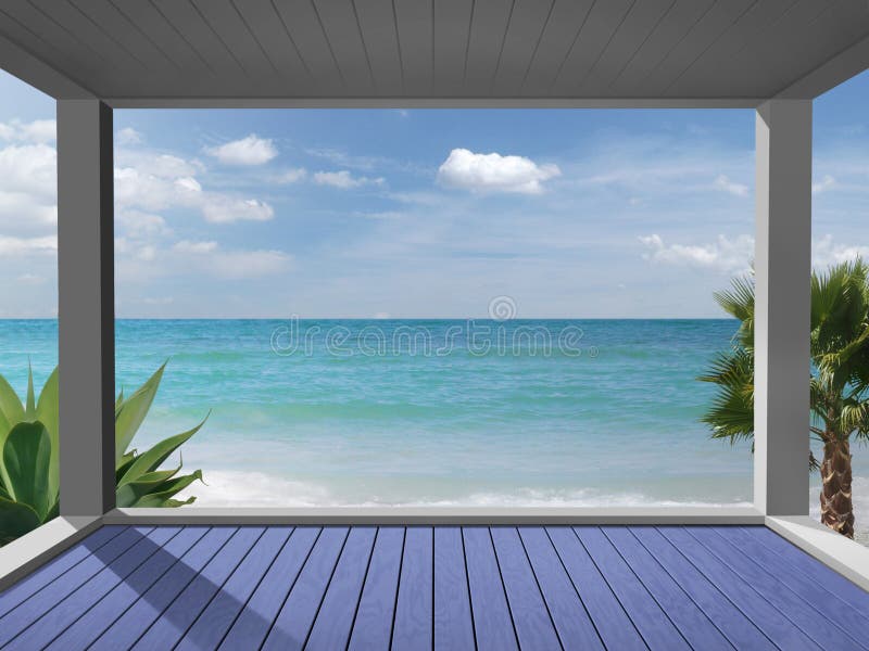 Guardi da una Spiaggia-casa fotografia stock libera da diritti Guardi da una Spiaggia-casa fotografia stock libera da diritti