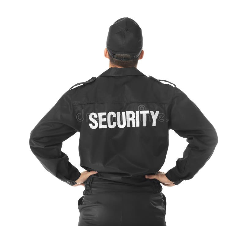 Guardia de seguridad masculino foto de archivo Guardia de seguridad masculino foto de archivo