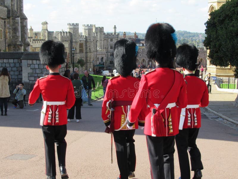 Guards at Windsor Castle stock photo Guards at Windsor Castle stock photo