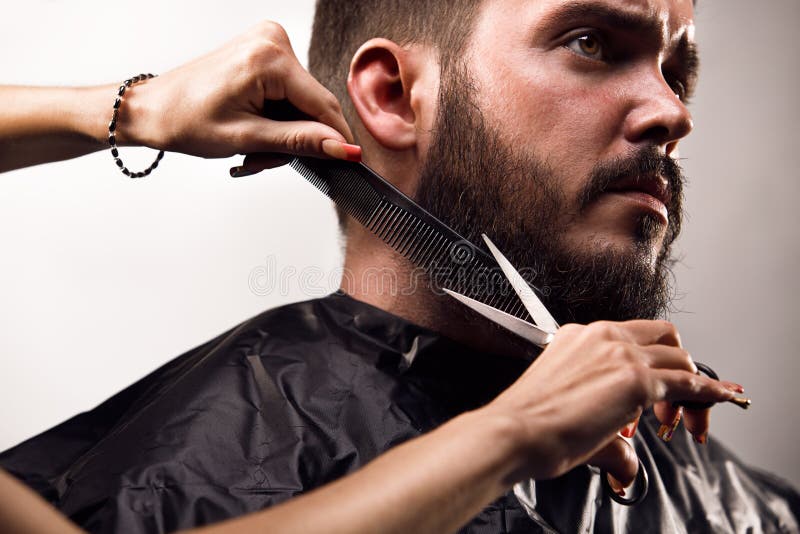 Guarnizione della barba fotografie stock libere da diritti Guarnizione della barba fotografie stock libere da diritti