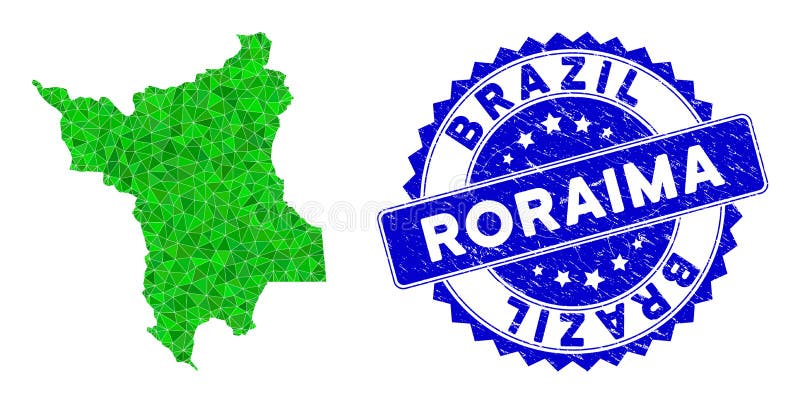 Guarnizione di gomma rosette e pianta di stato dei vettori verdi roraima illustrazione di stock