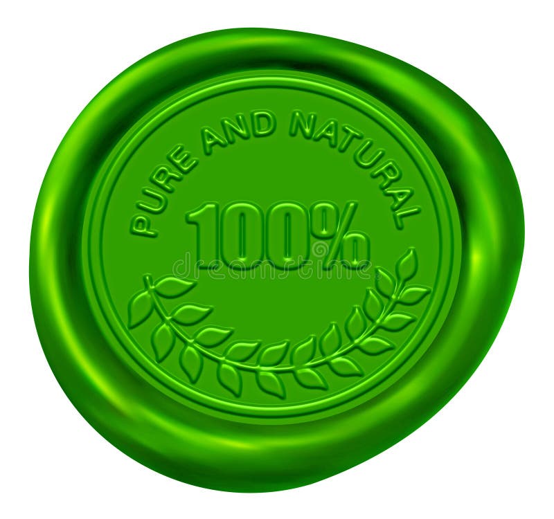 100% Pure & Natural Green Wax Seal. 100% Pure & Natural Green Wax Seal
