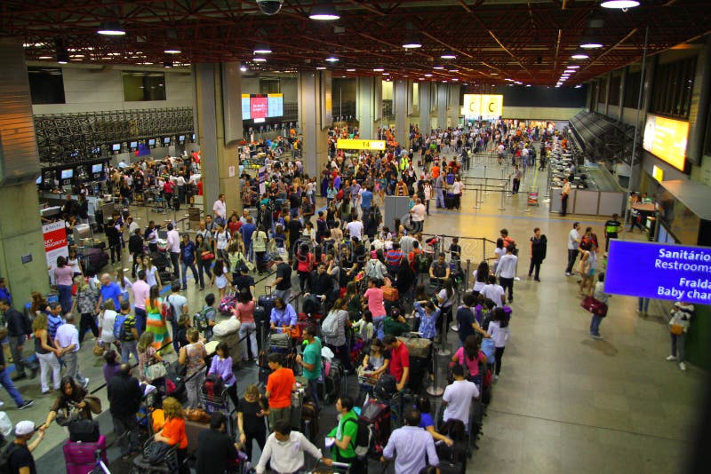 Guarulhos Airport Crowd