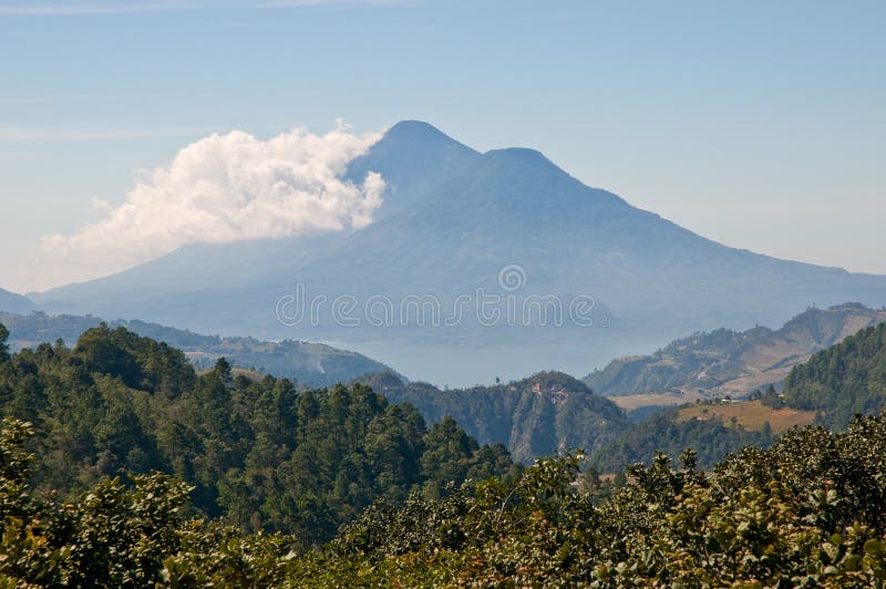 Guatemala landscape stock photo. Image of atitlan, mountain 9390748