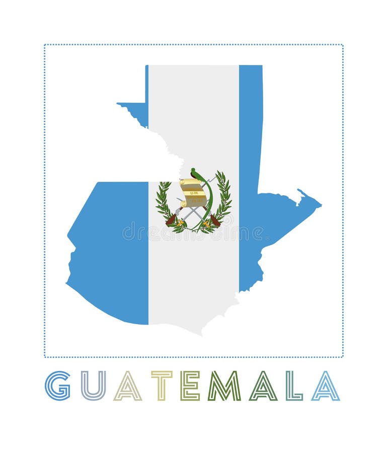 Guatemala Logo. Map of Guatemala with Country. Stock Vector - Illustration  of navigation, atlas: 171096080