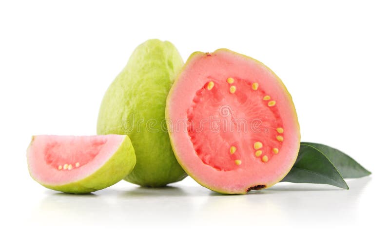 Guava fruit with leaves royalty free stock photo Guava fruit with leaves royalty free stock photo
