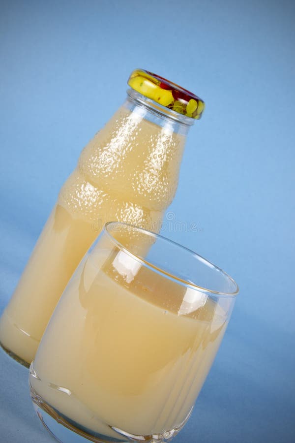 Guava Juice In Bottle And Smallglass Stock Image Image 28570195