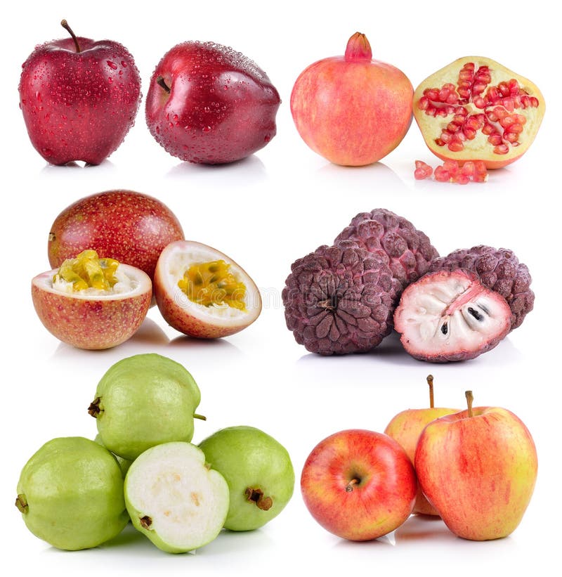 Guava, яблоко, яблоко заварного крема, маракуйя, гранатовые деревья стоковые изображения rf Guava, яблоко, яблоко заварного крема, маракуйя, гранатовые деревья стоковые изображения rf