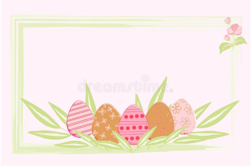 Guayas de Pascua con huevos ilustraciones vectoriales para tarjetas stock de ilustración Guayas de Pascua con huevos ilustraciones vectoriales para tarjetas stock de ilustración