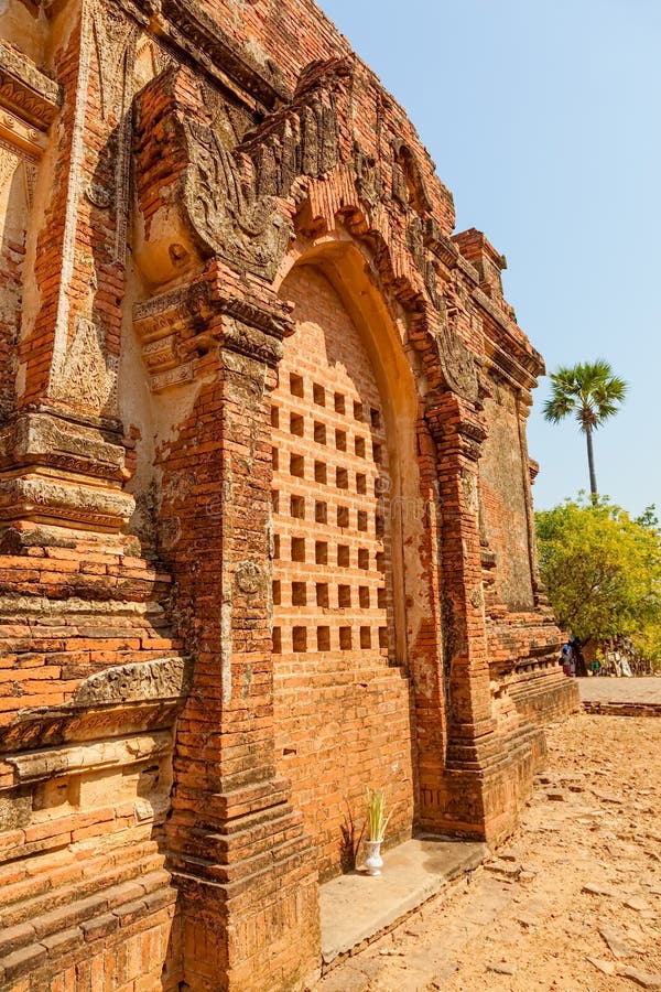 Gubyaukgyi-Tempel Bagan stockfoto. Bild von birmanisch - 30975578
