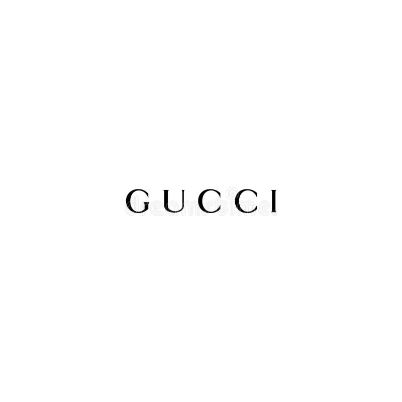 gucci logo black and white