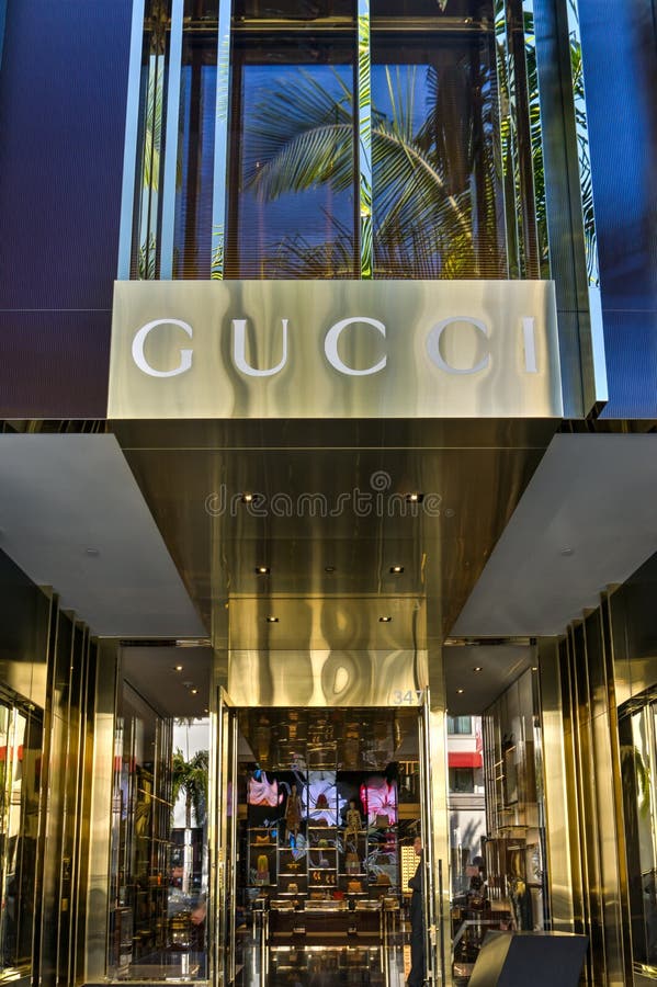 Gucci Retail Store Exterior Editorial Stock Image - Image of beverly, locations: 48563734