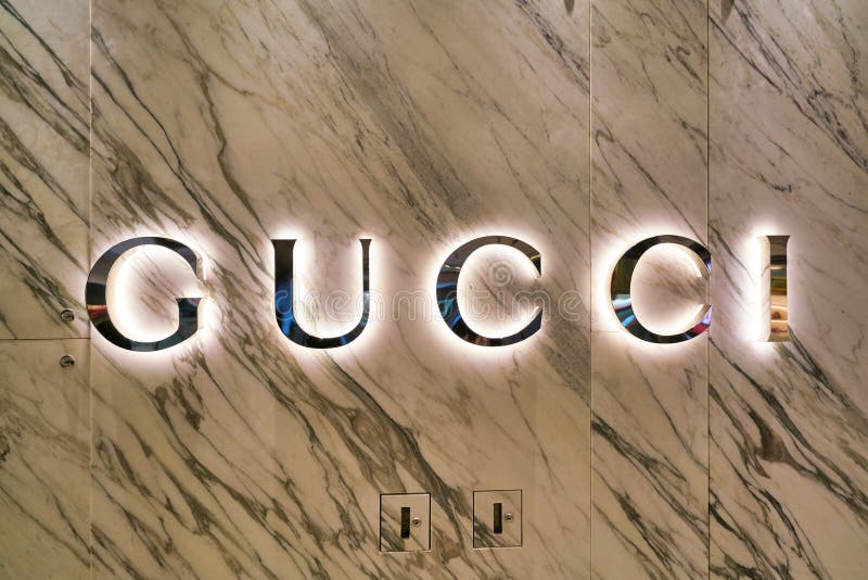 Gucci sign editorial image. Image of modern, design - 174376000