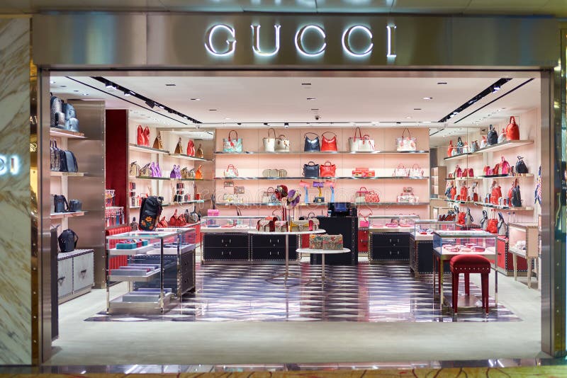 Hong Kong, China. 3rd May, 2021. IItalian luxury fashion brand Gucci pop-up  store seen at a shopping mall in Hong Kong. Credit: Budrul Chukrut/SOPA  Images/ZUMA Wire/Alamy Live News Stock Photo - Alamy