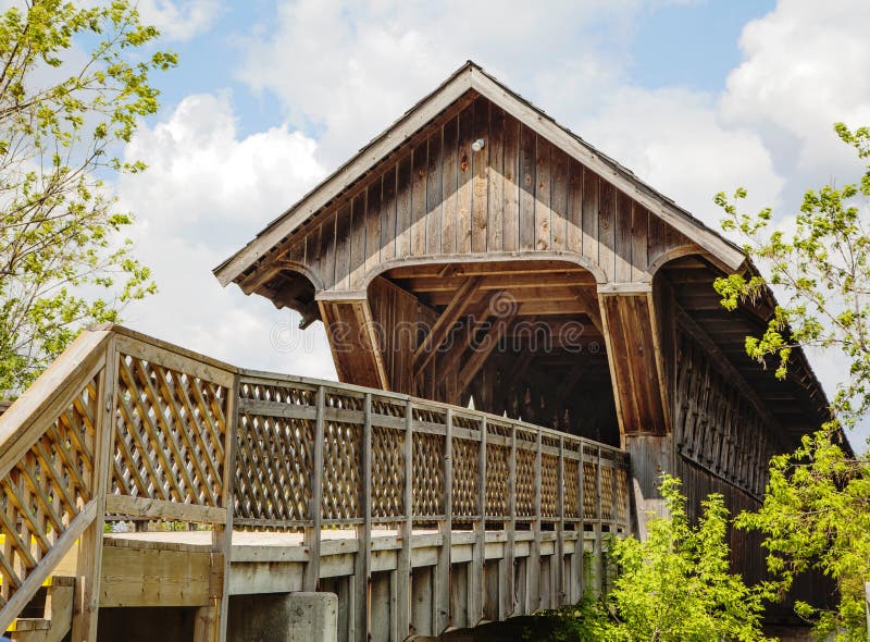 Guelph covered footbridge, Ontario, Canada