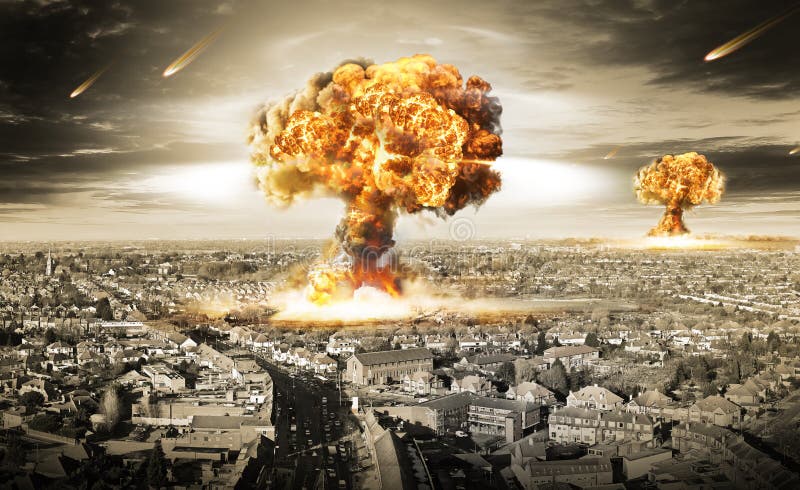 Guerra nucleare fotografie stock libere da diritti Guerra nucleare fotografie stock libere da diritti