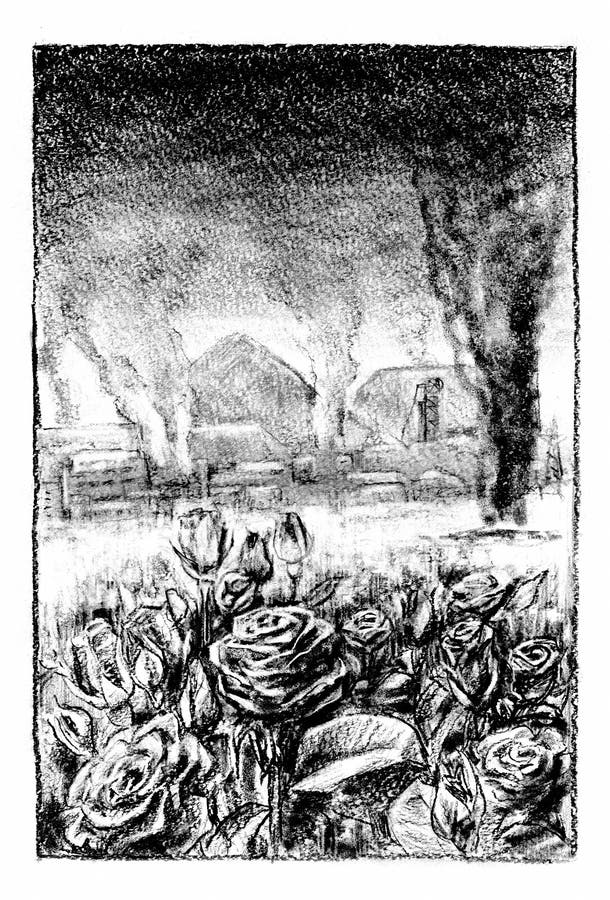 Guerre Et Roses Illustration Stock Illustration Du Rose