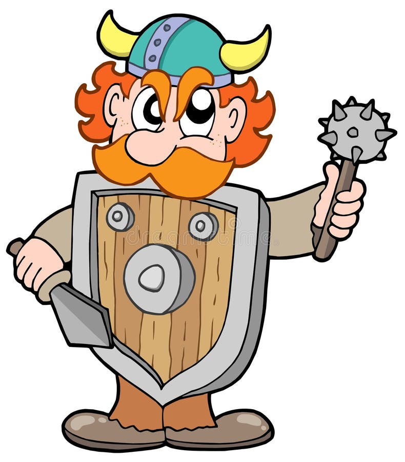Guerrero enojado de vikingo libre illustration Guerrero enojado de vikingo libre illustration